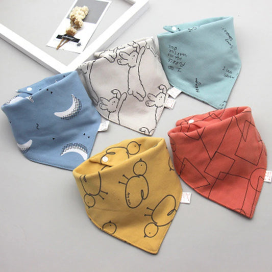 5pcs Baby Triangle Bibs