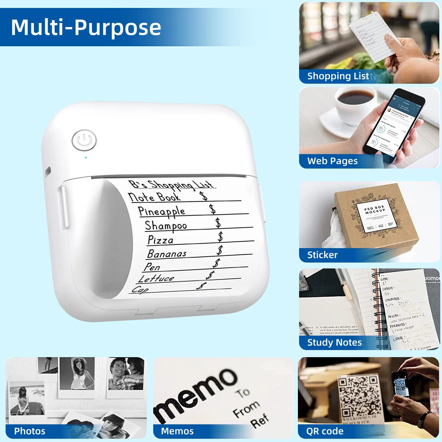 Mini Portable Thermal Printer