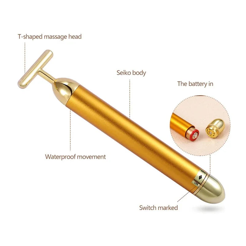 24K Gold Facial Massager